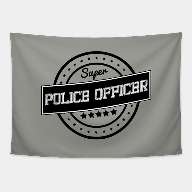 Super police officer Tapestry by wamtees