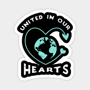 United in our hearts. Magnet