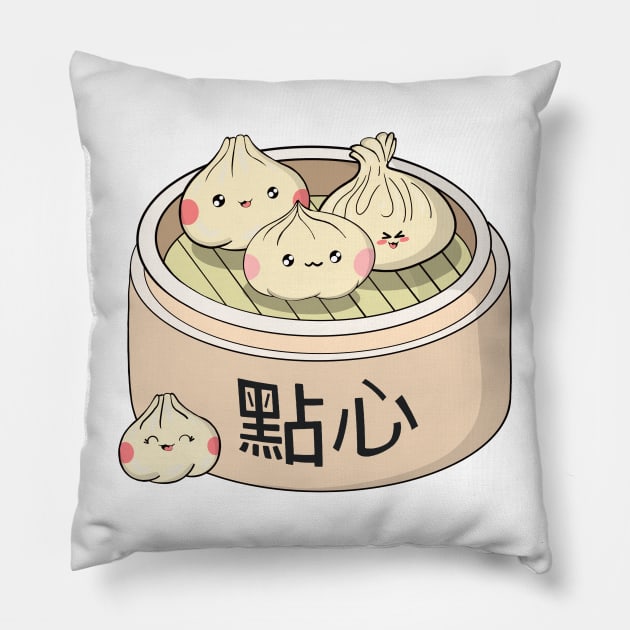 Kawaii Dim Sum Pillow by smoochugs