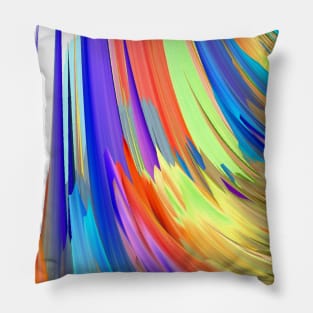 Colorful Curves Lines Pillow