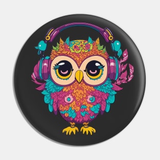 Cute Owl T-shirt Pin
