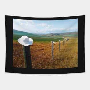 Landscape scenery in Canadian prairie, Alberta, Canada. Tapestry