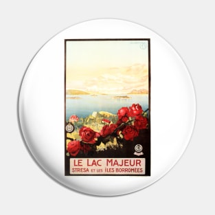 LE LAC MAJEUR LAKE MAGGIORE ITALY Vintage Italian Travel Pin