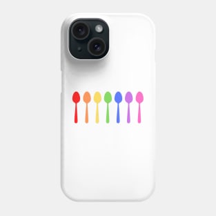Rainbow Spoons Phone Case