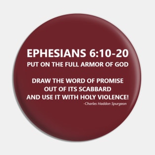 Ephesians 6:10 Full Armor of God Pin