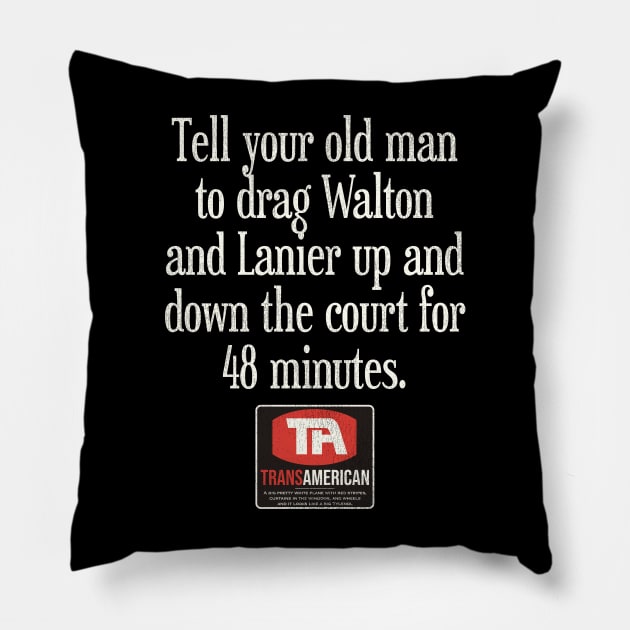 Tell Your Old Man... Airplane Movie Quote Pillow by darklordpug