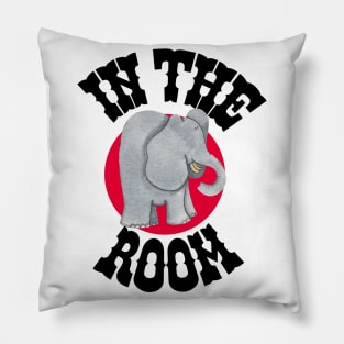 Elephant in the Room Pillow