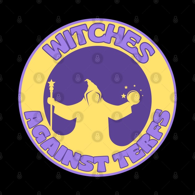 Witches Against TERFs Seal by Caring is Cool