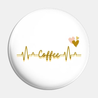 Coffee beat Pin