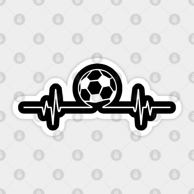 Soccer Lover Cool Heartbeat - Soccer - Sticker