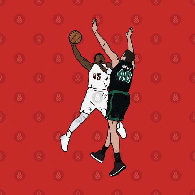 Donovan Mitchell Dunks on Luke Kornet by rattraptees