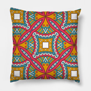 Ornamental floral mandala pattern #7 Pillow