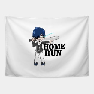 baseball home run cool cartoon Tapestry