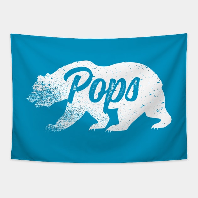 Popa Bear Father's Day T-Shirt Tapestry by Adamita