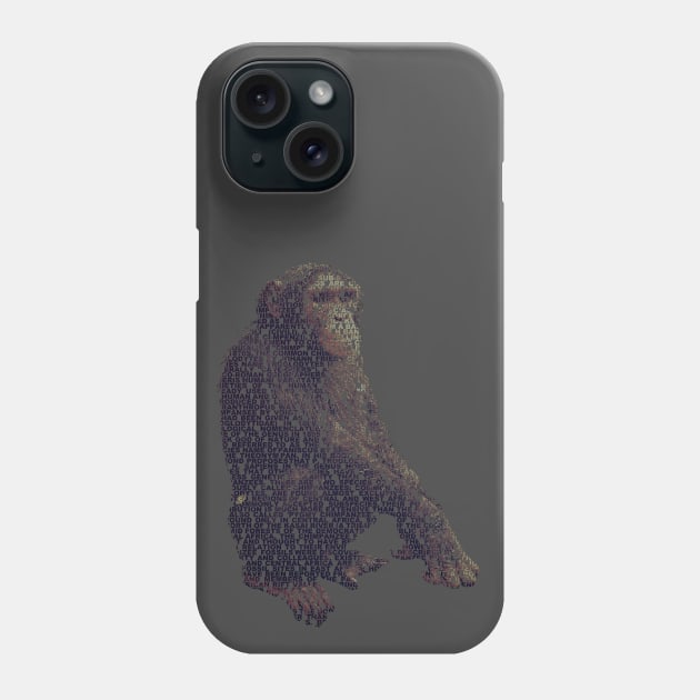 Chimpanzee Info Graphic Phone Case by shellysom91