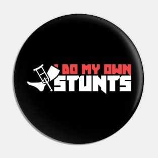 Stunts - Get Well Gift Fractured Broken Knee Cap Pin