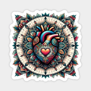 Heart Mandala Magnet