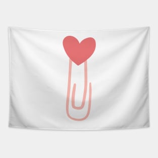 Heart Paper Clip Tapestry