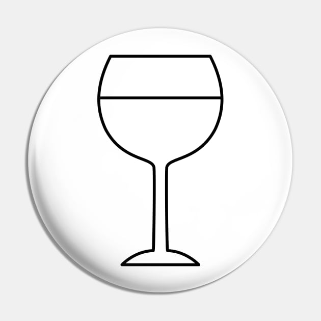 Wine Glass Pin by SWON Design