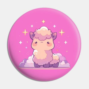 Cute Kawaii Fluffy Lovable Baby Llama Pin