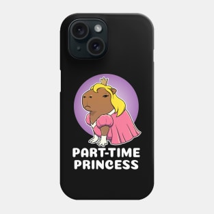 Part-time Princess Capybara Costume Phone Case
