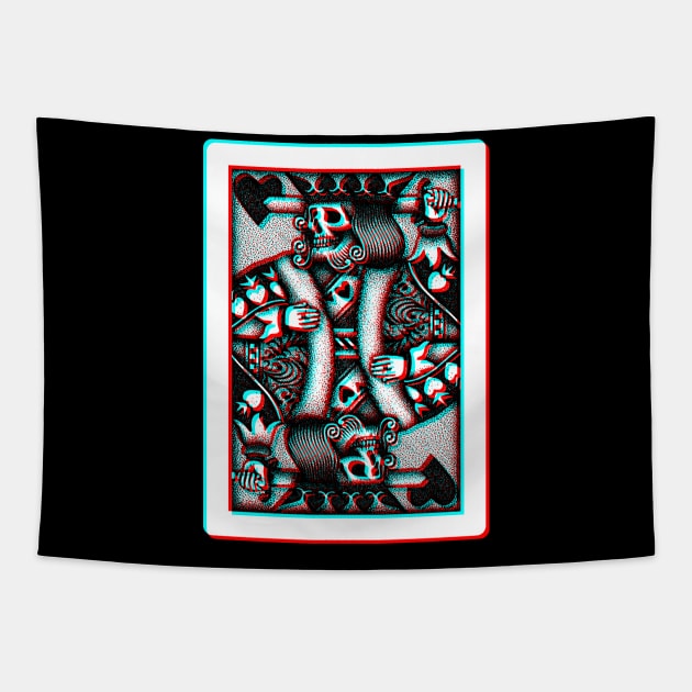 Dead King of Hearts 3D Tapestry by GAz