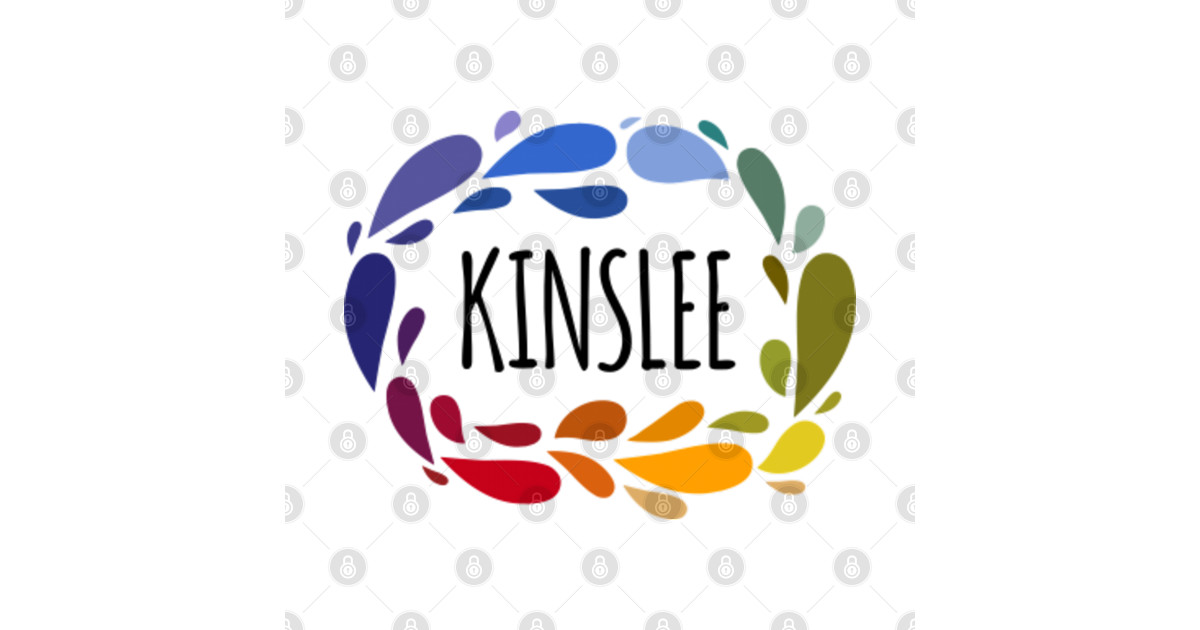 Kinslee Name Cute Colorful Gift Named Kinslee - Kinslee - Long Sleeve T ...