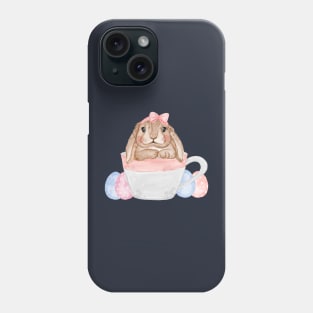 Bunny Cup Eggs Watercolor Phone Case