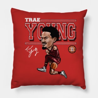 Trae Young Atlanta Cartoon Pillow