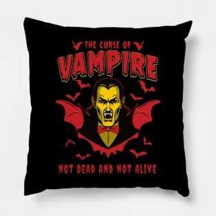 Curse of Vampire. Not dead and not Alive Pillow