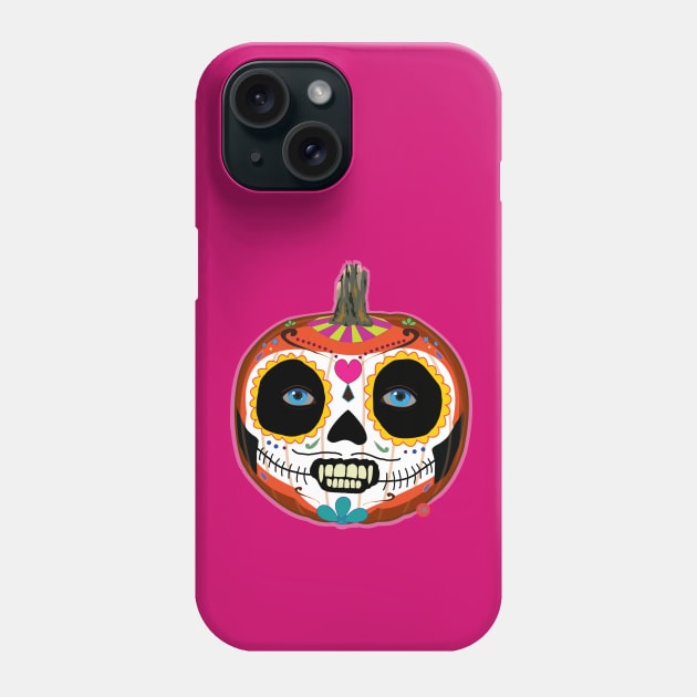 Day of the Dead - Pumpkin Decoration Phone Case by THIRTY16Designs