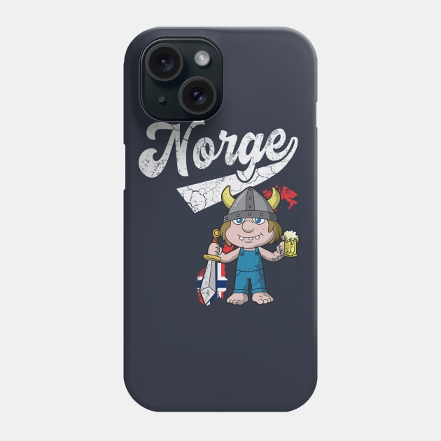 Norge Norwegian Beer Troll Norway Phone Case by E