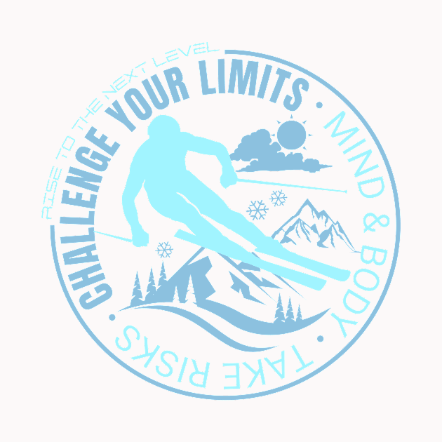 Challenge Your Limits Next Level Inspirational Quote Phrase Text by Cubebox