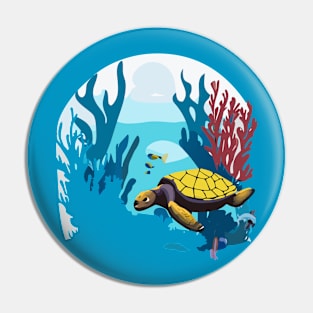 underwater scuba diving Pin