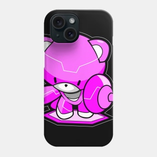 Gundam War Bear pink Phone Case