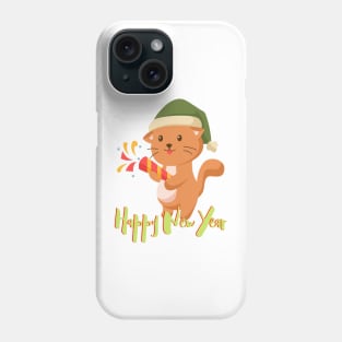 Cute Kitty HAPPY NEW YEAR! Phone Case