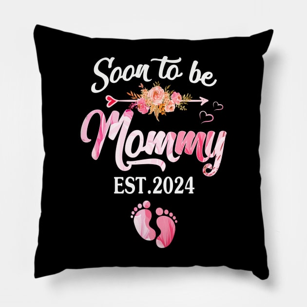 soon to be Mommy 2024 Pillow by Bagshaw Gravity