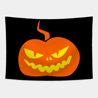 Halloween Jack O' Lantern Evil Face Tapestry