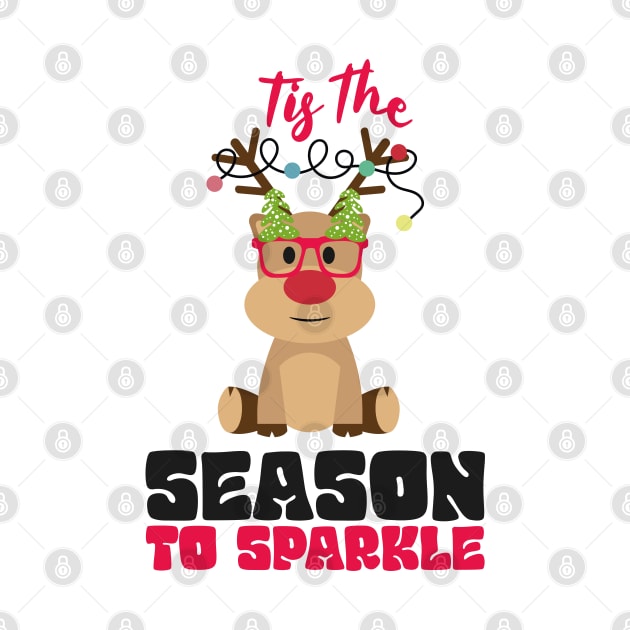 Tis The Season To Sparkle Funny Christmas Girl Gift by EvetStyles