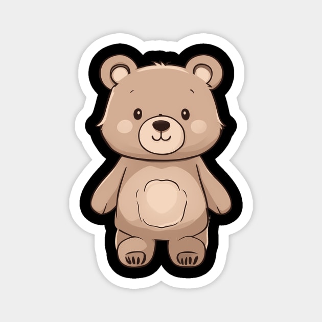 Baby Brown Bear Magnet by animegirlnft