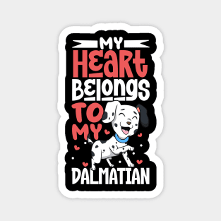 My heart belongs to my Dalmatian Magnet