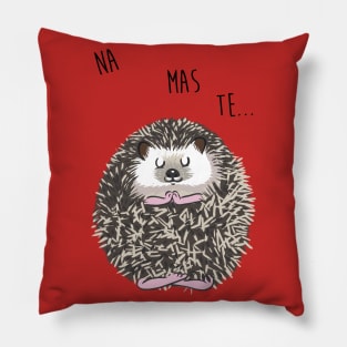 Namaste hedgehog Pillow