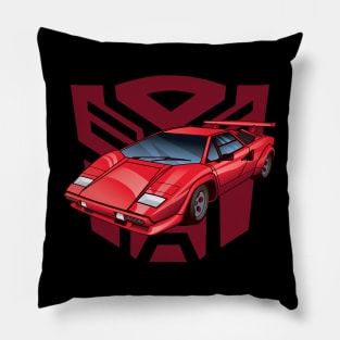 Transformers G1 Sideswipe Autobot Logo Symbol Pillow