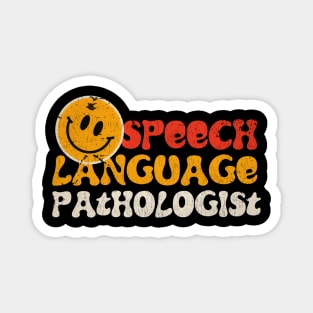 speech language pathology retro type Magnet