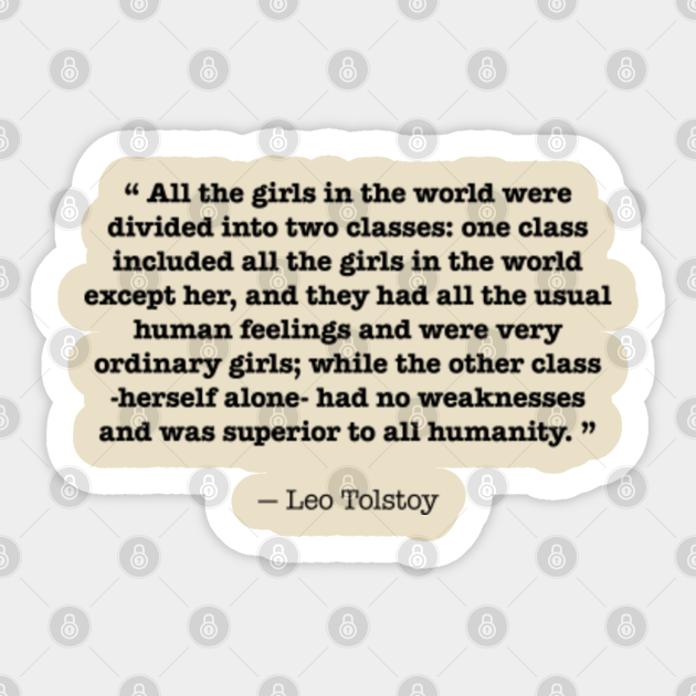 Leo Tolstoy Quotes Leo Tolstoy Sticker Teepublic Au