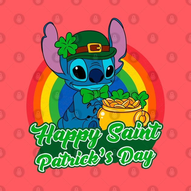 Stitch St. Patrick's Day by OniSide