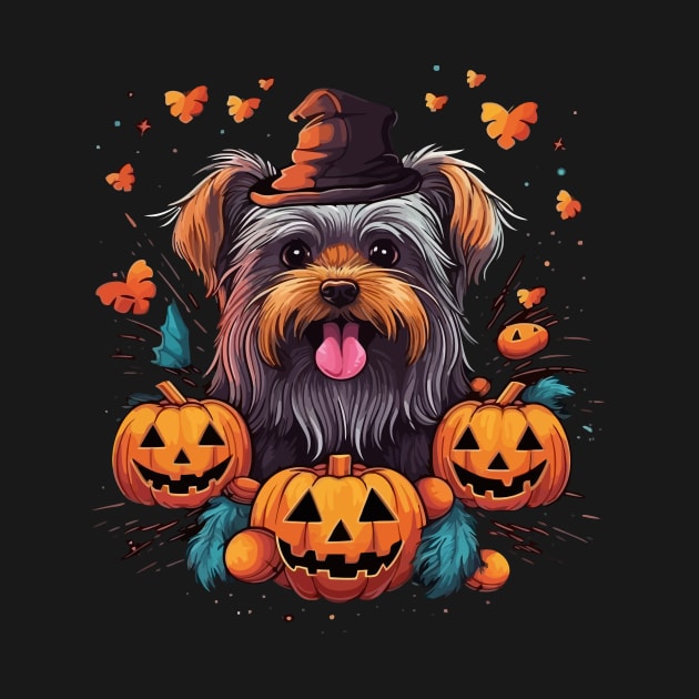 Yorkshire Terrier Halloween by JH Mart