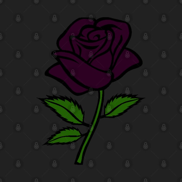 Deep Purple Rose by PorcelainRose