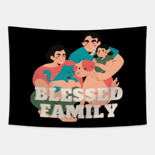 Blessed family Tapestry