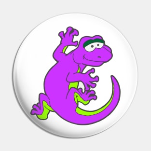 Smiley Gecko Children's Climbing Lizard Cartoon Pin